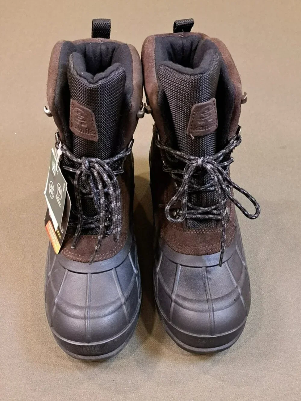 Kamik Fargo 2 Winter Boots - Color: Dark Brown / Black - Size: Men 10